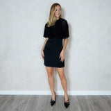 Black Sheer Overlay Dress