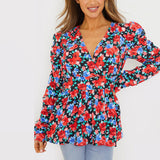 Floral Plunge Top