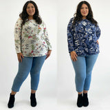 PLUS Floral Soft Sweatshirt
