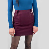 Mini Wool Pencil Skirt