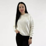 Textured Knit Cotton Blend Jumper