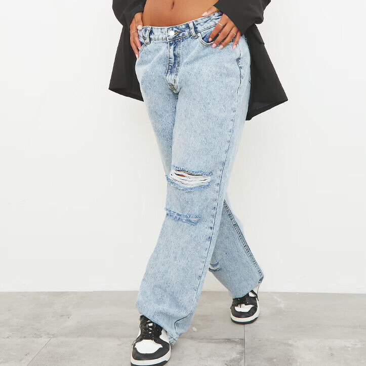 Mom jeans baggy deals