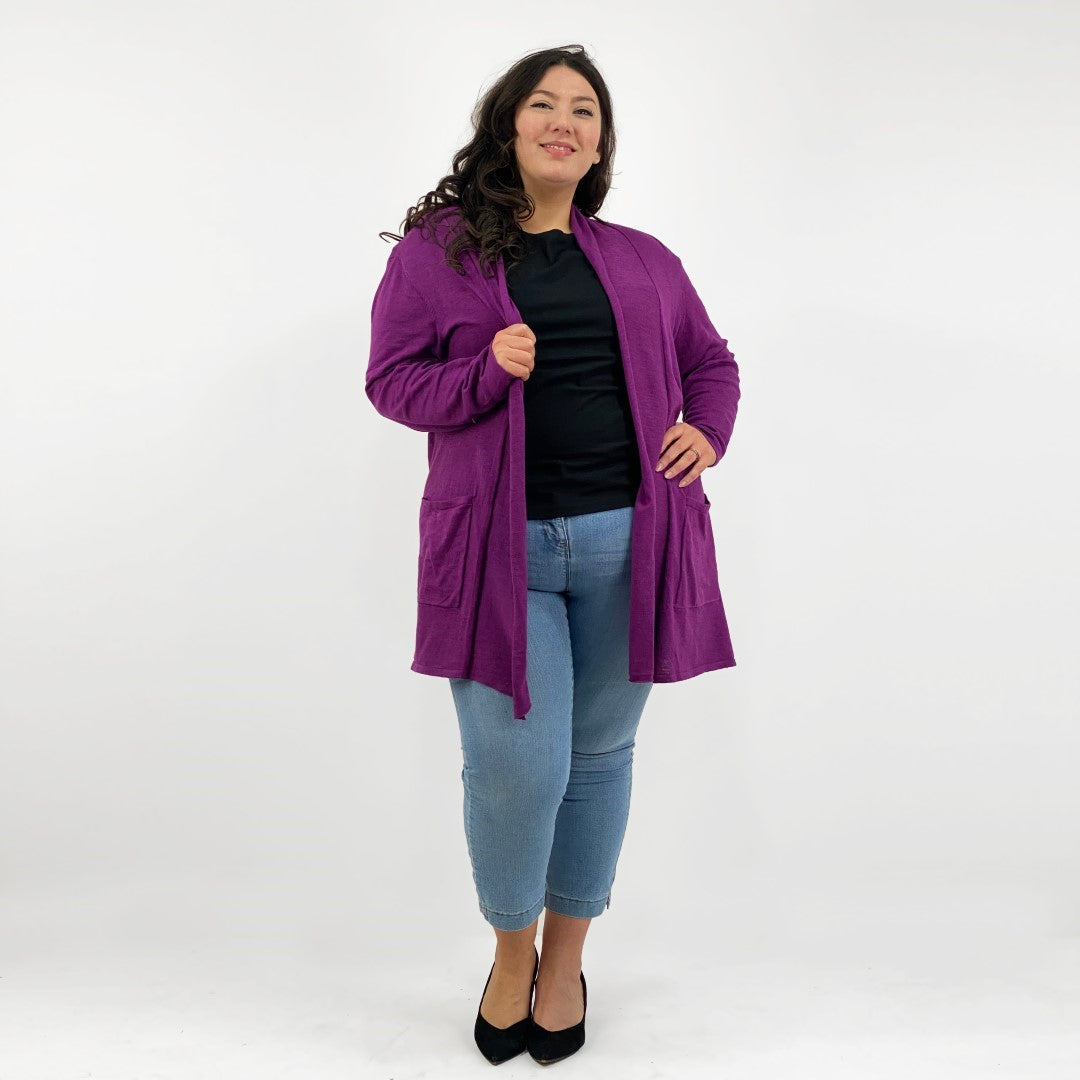 PLUS Edge to Edge Cardigan – Fashionably